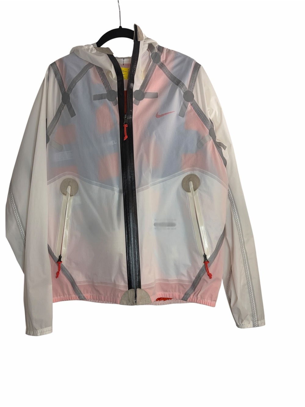 Nikelab Issa Air Inflate Jacket in White Team Orange Colorway